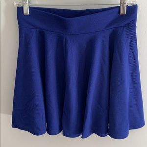 Blue swing skirt